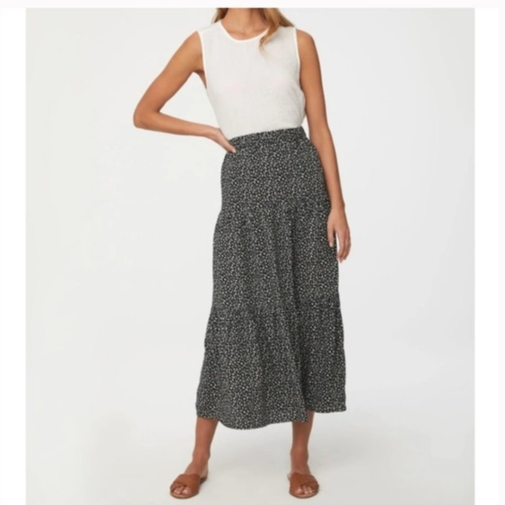 BeachLunchLounge Ramona Dot Print Maxi Skirt XL